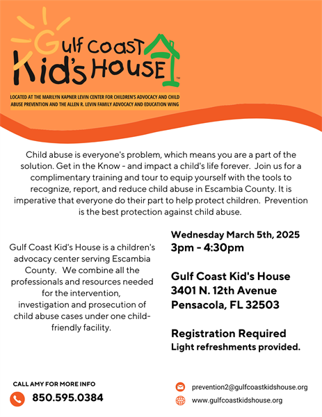 Gulf Coast Kids House Hosts Know Child Abuse Training