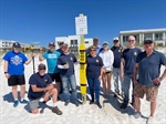 Rotary Club of Gulf Breeze Installs Life-Saving Rescue Tubes on Pensacola Beach