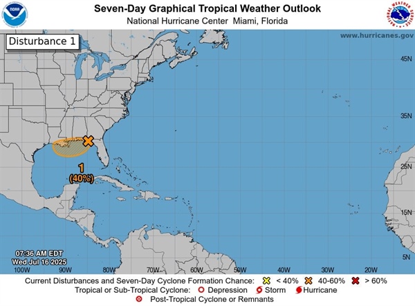Escambia County Actively Monitoring Invest #93L